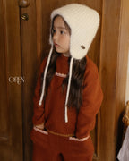 【OREN】flip knit brim beanie