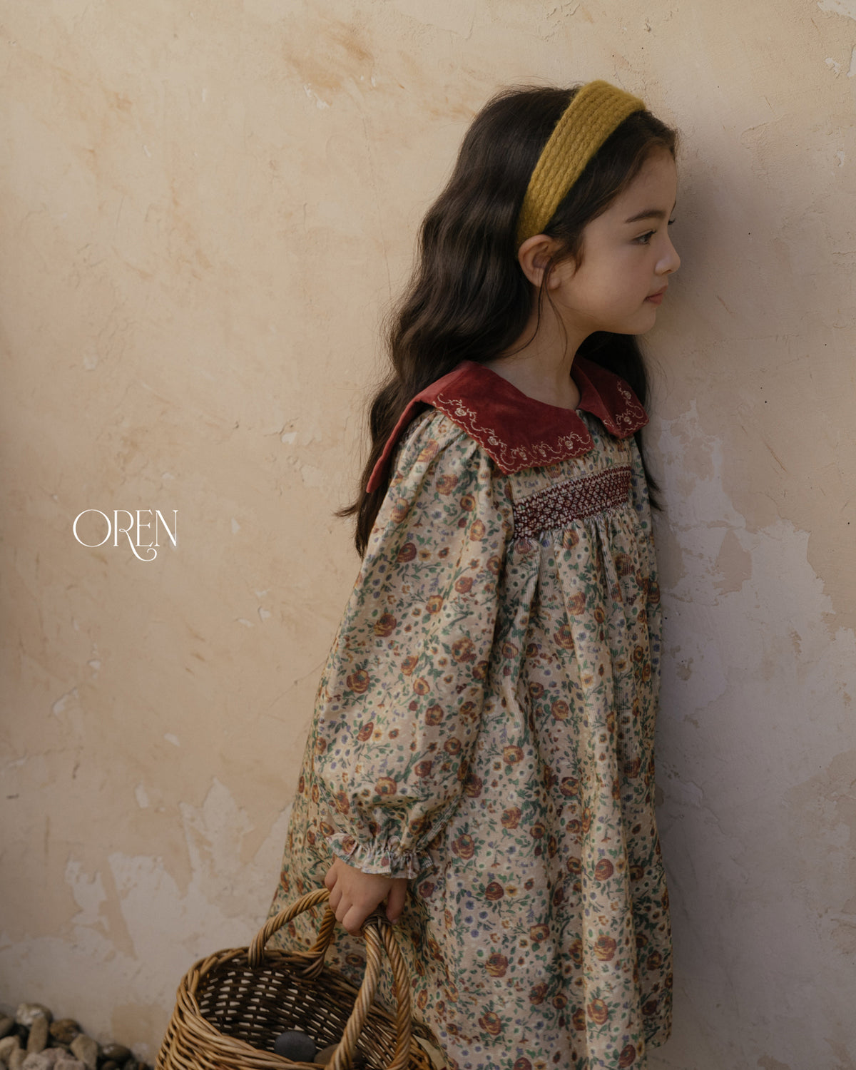 【OREN】bonjour square-collar dress