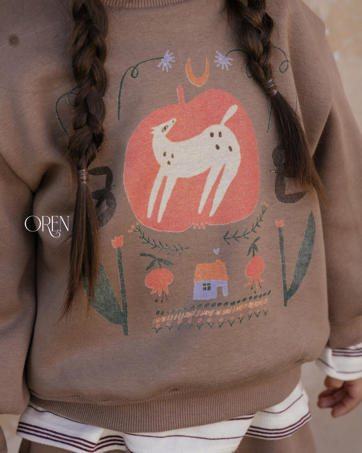 【OREN】romi garden fleece lined SET UP