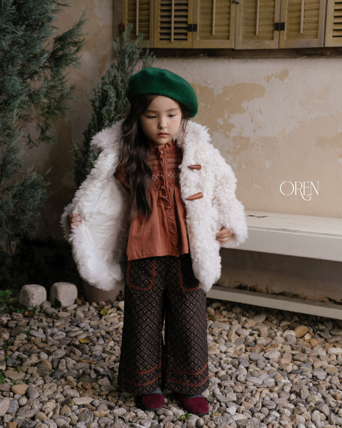 【OREN】verni toggle fur jacket