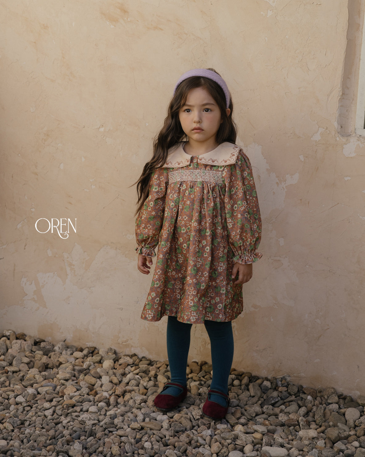 【OREN】bonjour square-collar dress