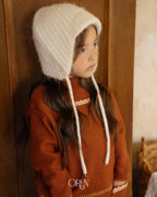 【OREN】flip knit brim beanie