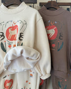 【OREN】romi garden fleece lined SET UP