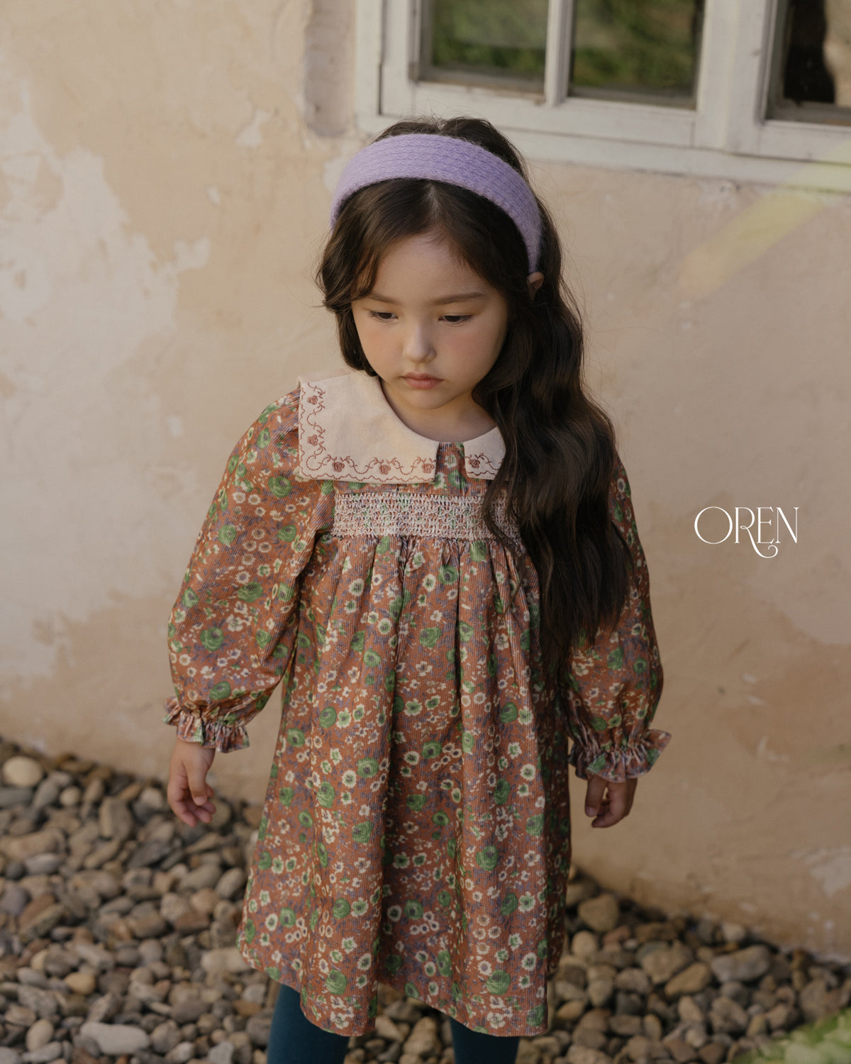 【OREN】bonjour square-collar dress