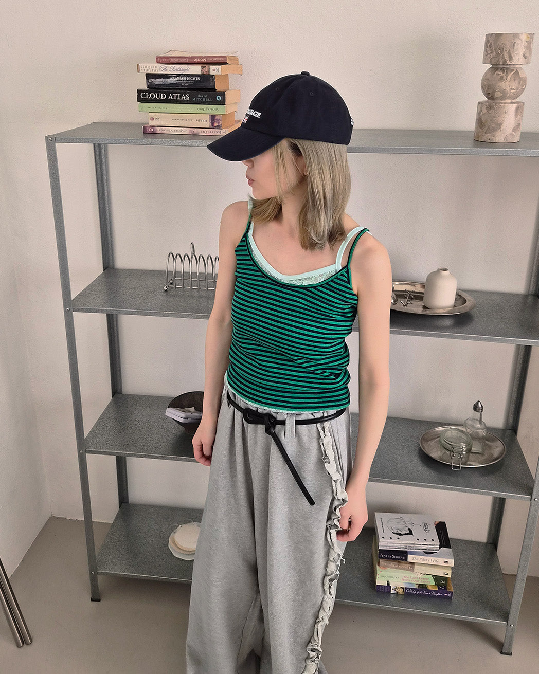 multi stripe camisole