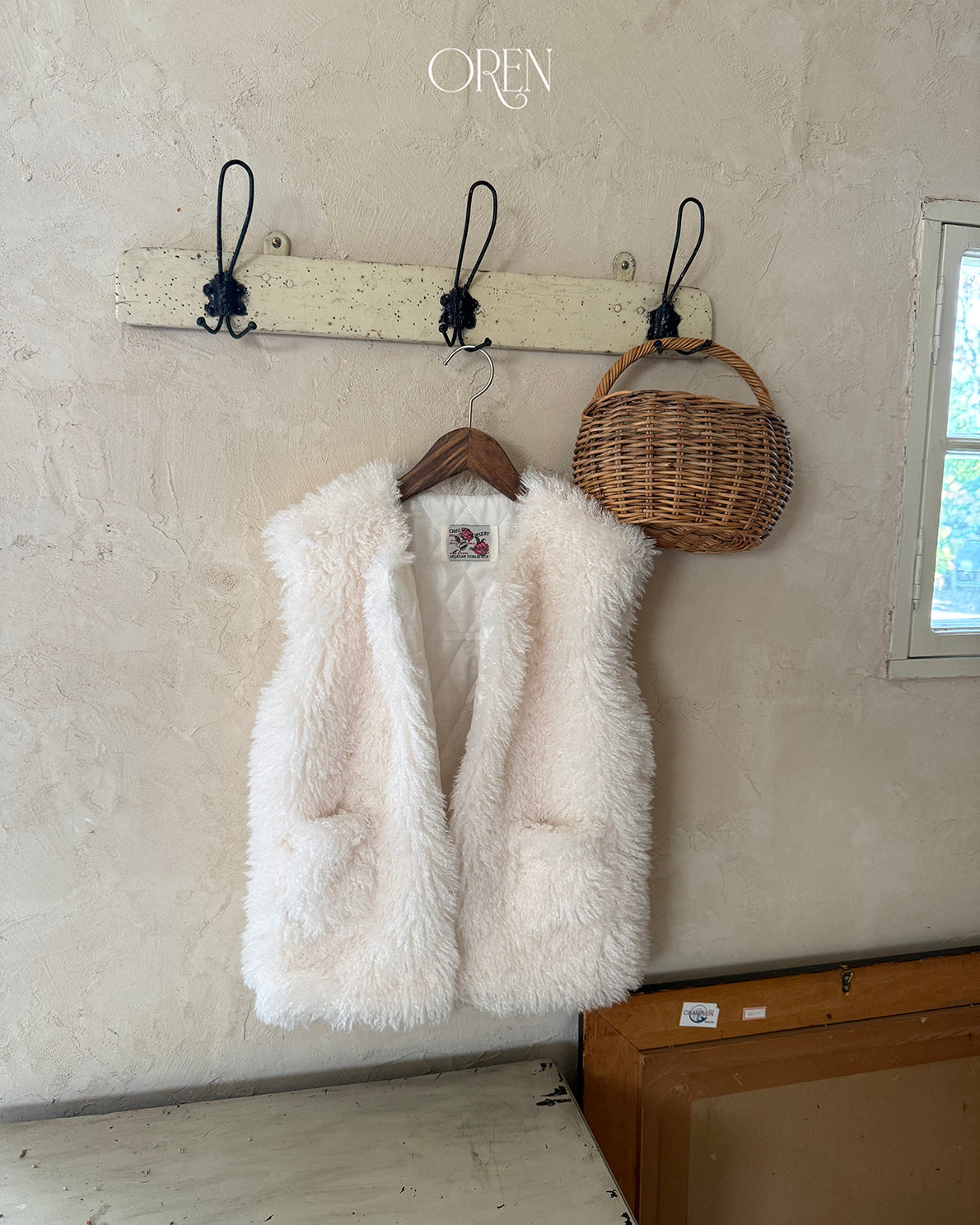 【OREN】shirley sherpa fur vest