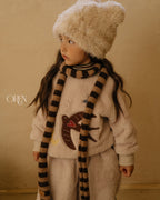 【OREN】ambre striped muffler