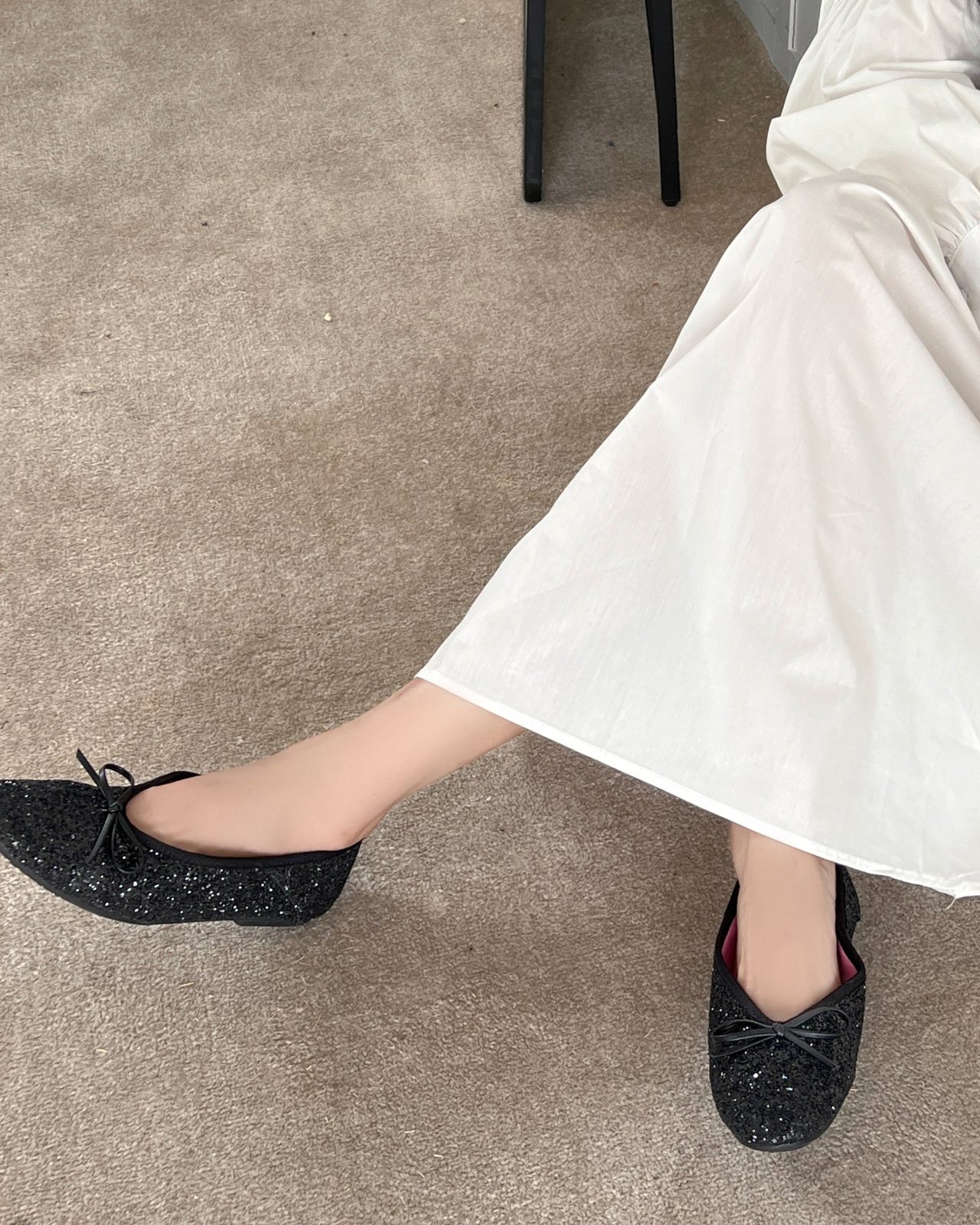 glitter ballet shoes