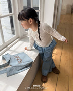 【BANANAJ】lace shirring tee