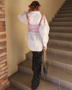 lace ribbon bustier