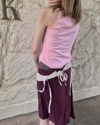square neck basic color camisole