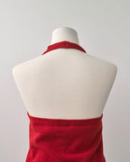 wool halter neck bustier