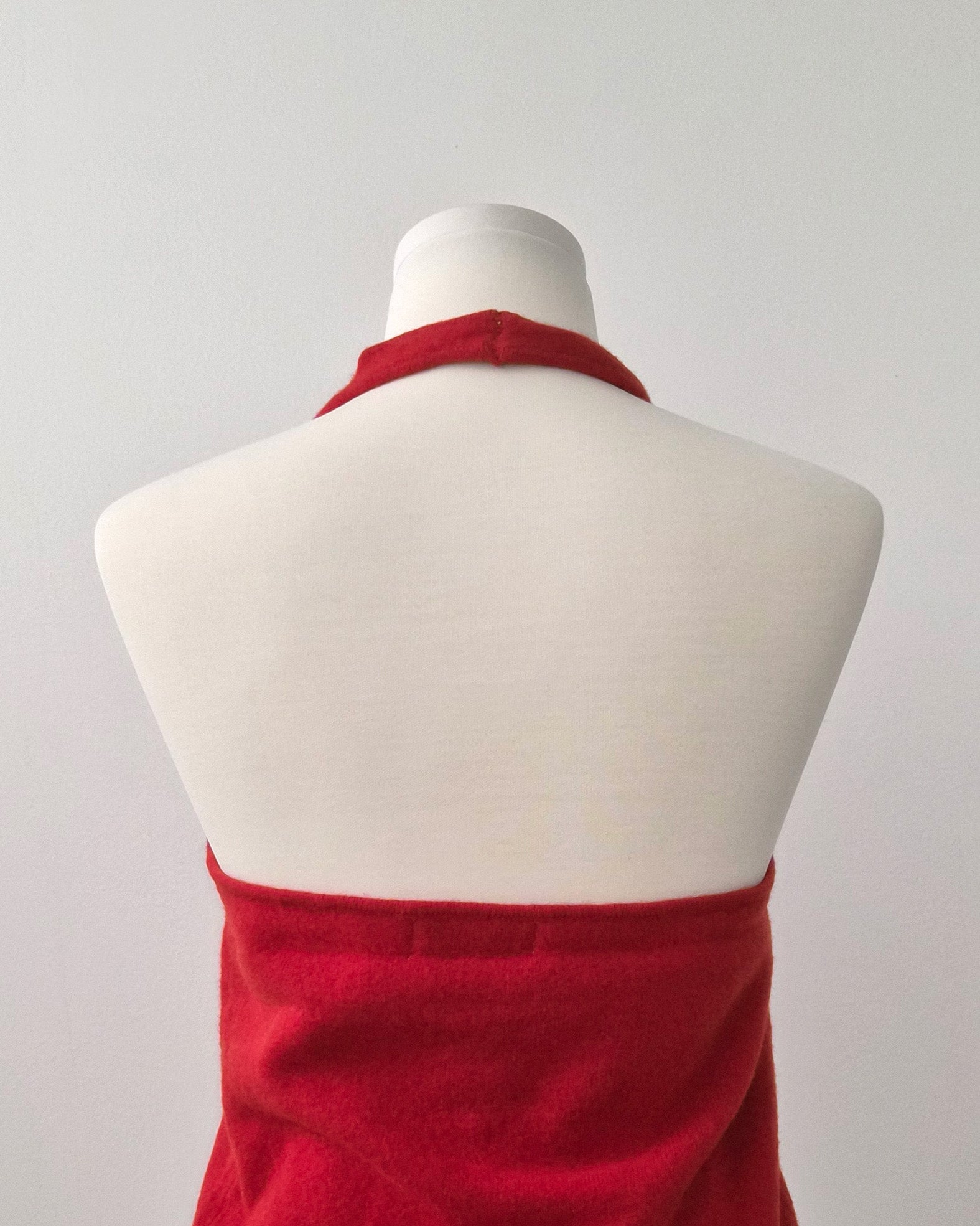 wool halter neck bustier