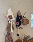 【OREN】tiji flower knit hairband