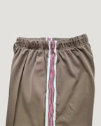red line wide track pants