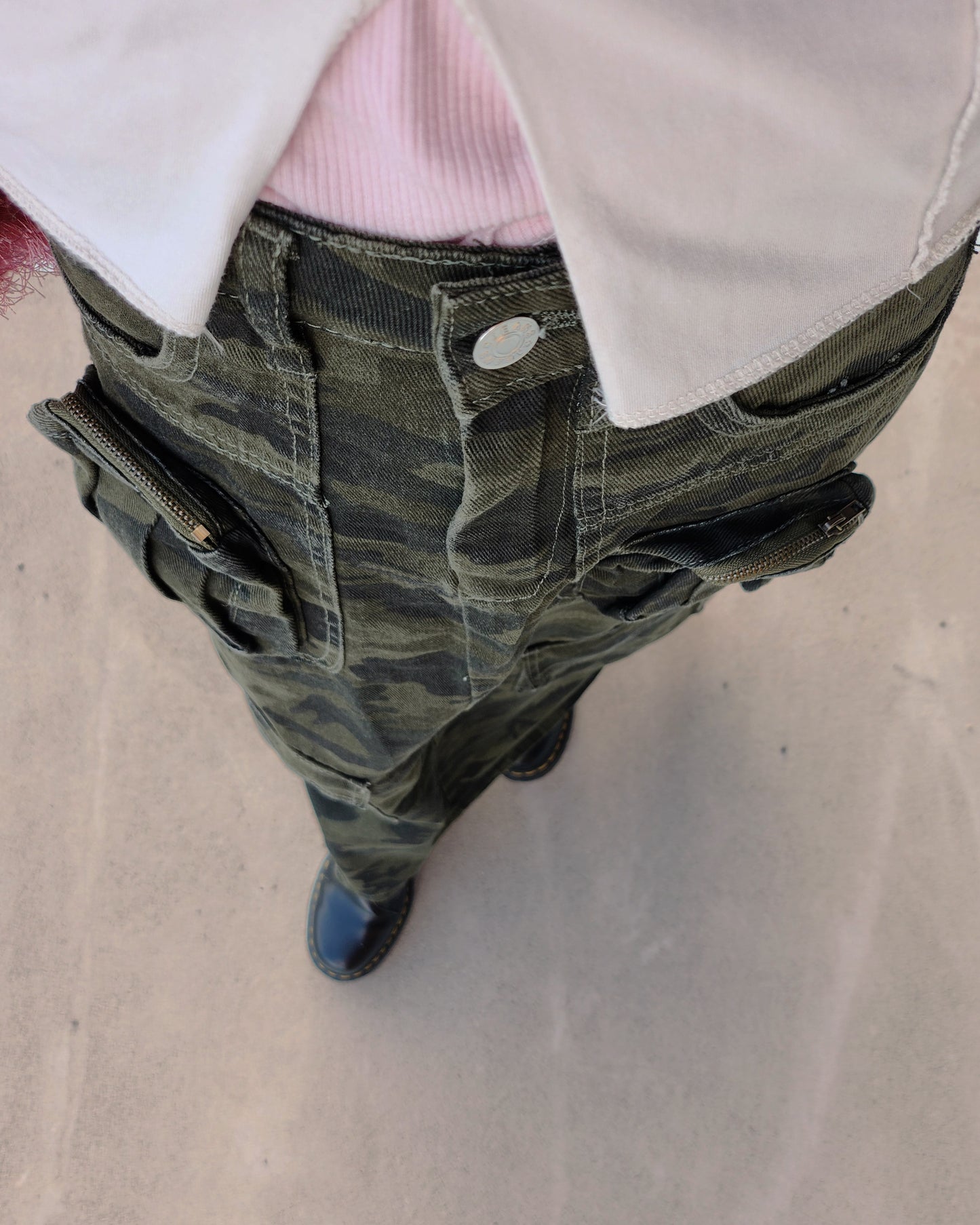 camouflage cargo skirt