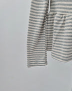 stripe hem frill food T