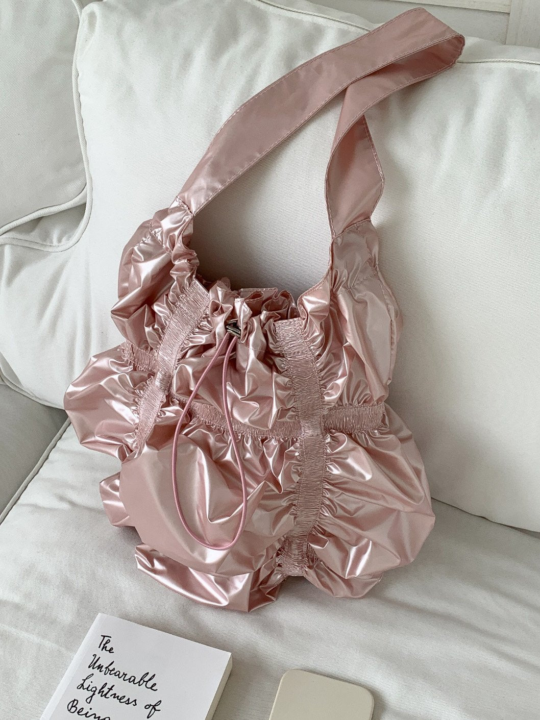shirring string bag