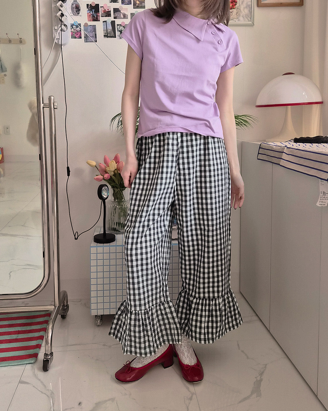 unbalance button collar T
