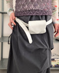 faux leather pouch belt