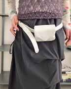 faux leather pouch belt