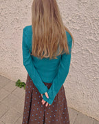 pocket point round neck cardigan