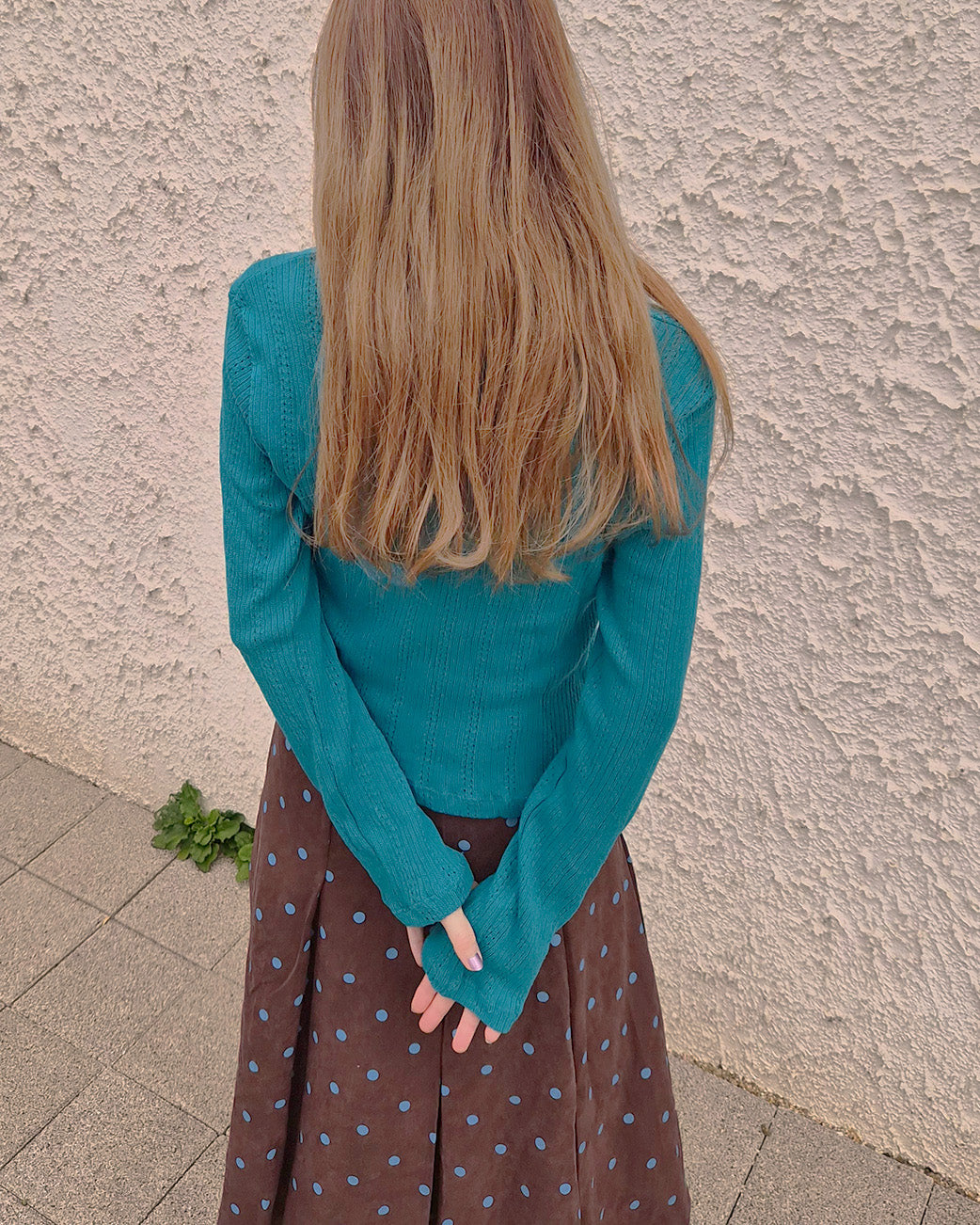 pocket point round neck cardigan