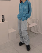 shirring light sweat pants