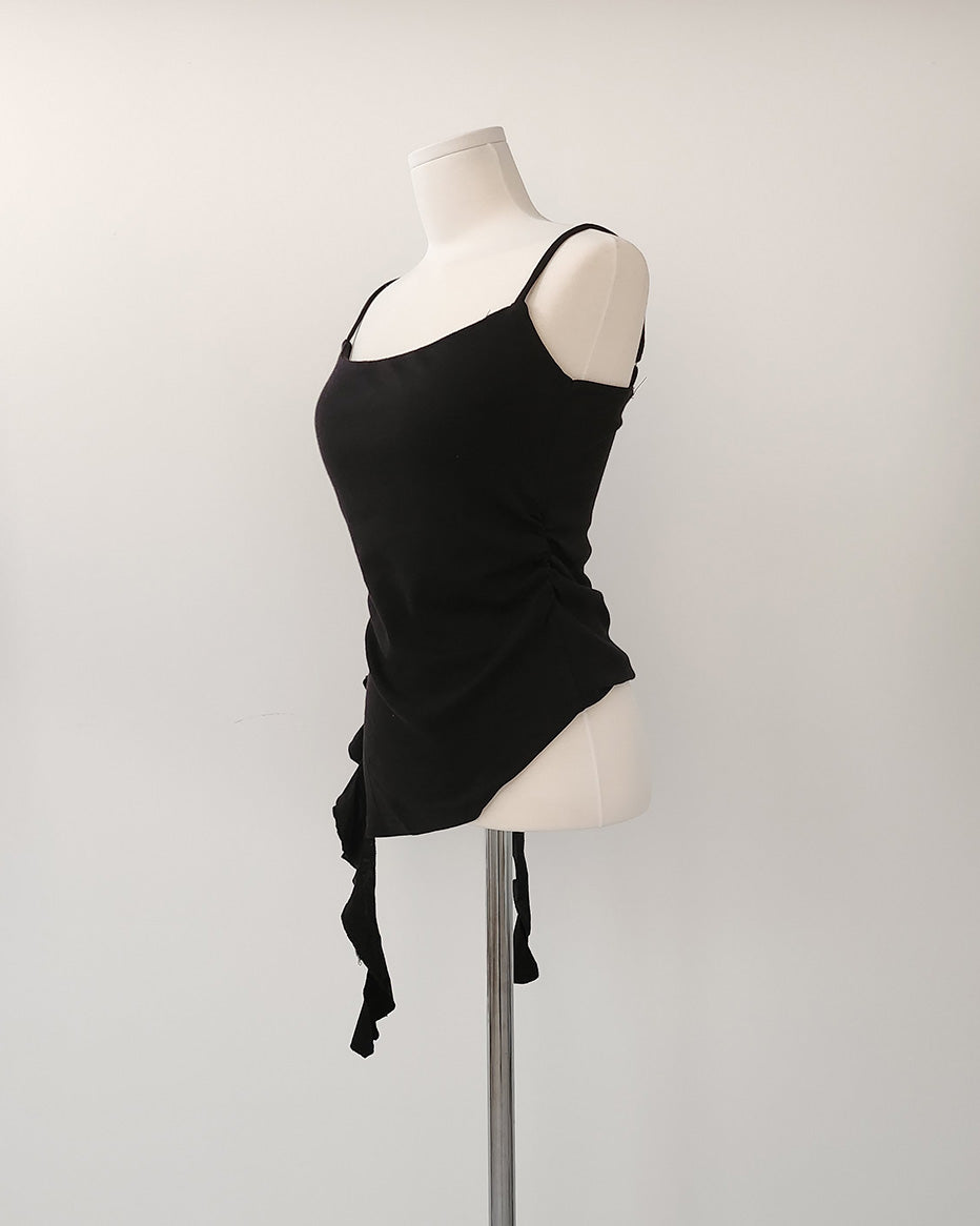 ruffle asymmetry camisole