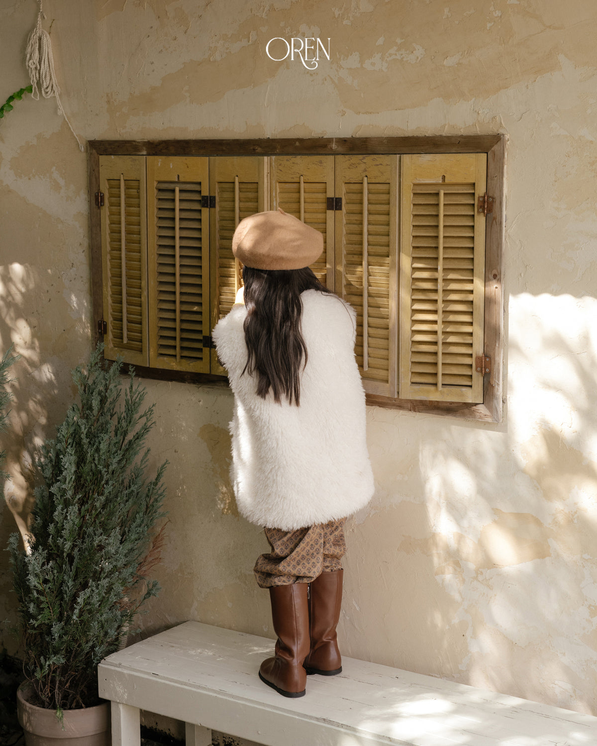 【OREN】shirley sherpa fur vest