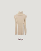 glitter turtleneck rib knit