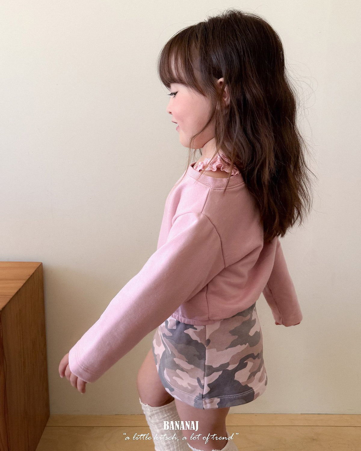 【BANANAJ】camo peanut skirt