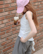 ruffle asymmetry camisole