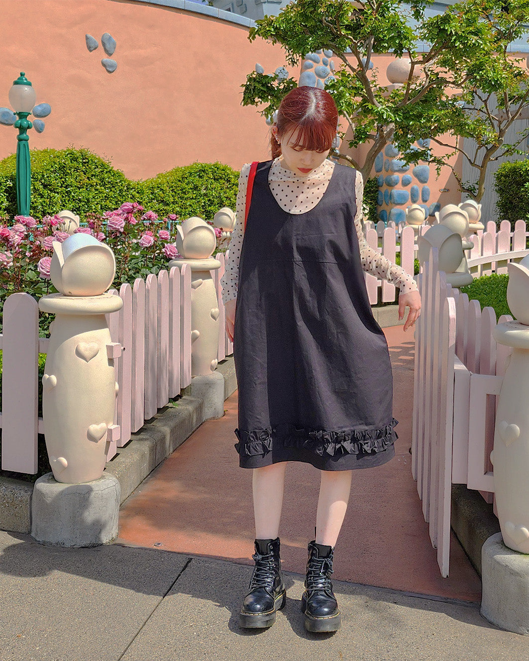 hem frill over midi dress