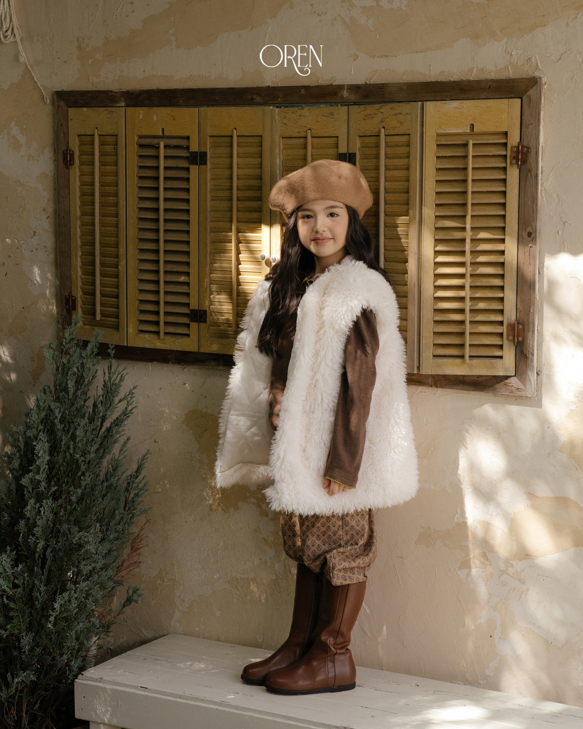【OREN】shirley sherpa fur vest