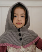 【OREN】bicolor cape balaclava