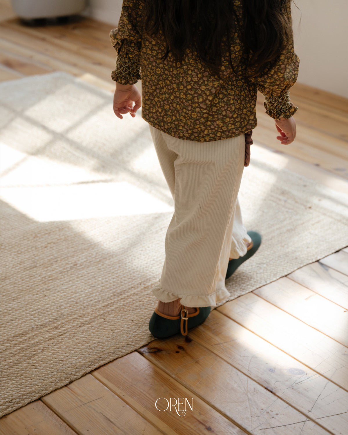 【OREN】naomi frill corduroy pants