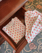 heart pattern pajamas (2点セット)