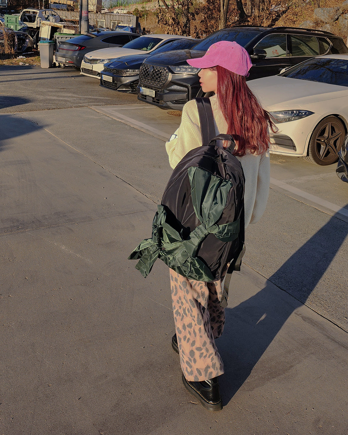 big ribbon backpack