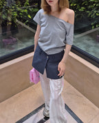 layered wrap skirt