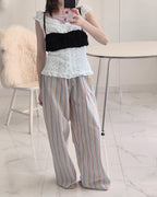 luna lace short bustier