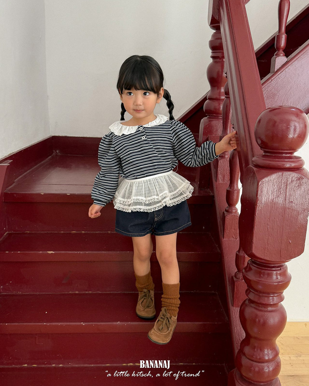 【BANANAJ】heart pocket peanuts short pants