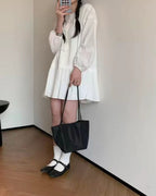 happy color glossy shoulder bag