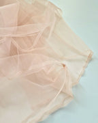 sheer layered waist frill tulle dress