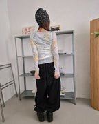 red line wide track pants