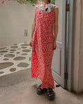 flower camisole long dress