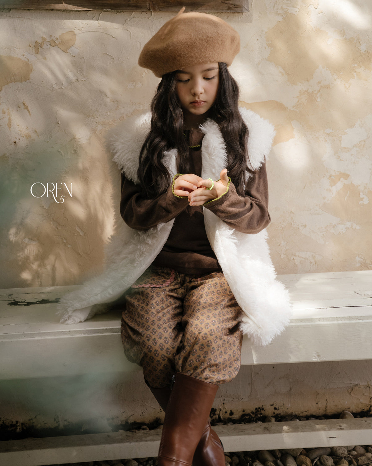 【OREN】shirley sherpa fur vest