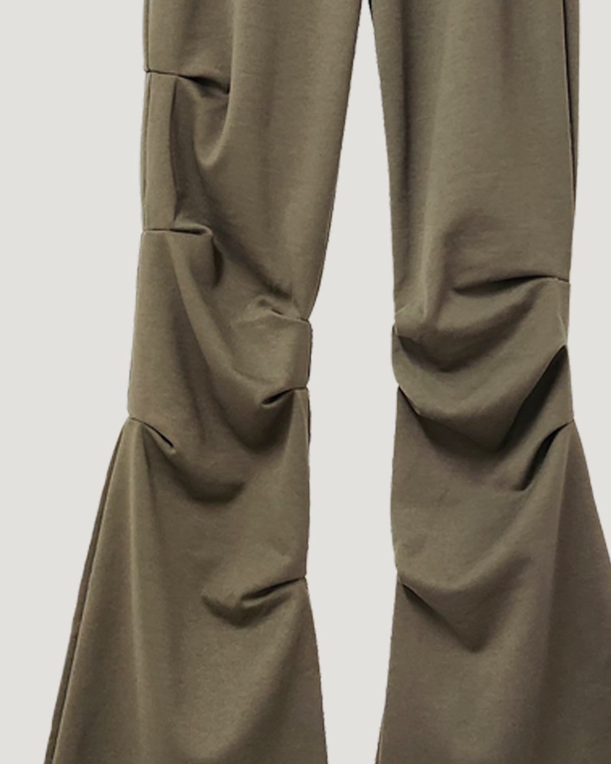 shirring skirt layered flare leggings – juday