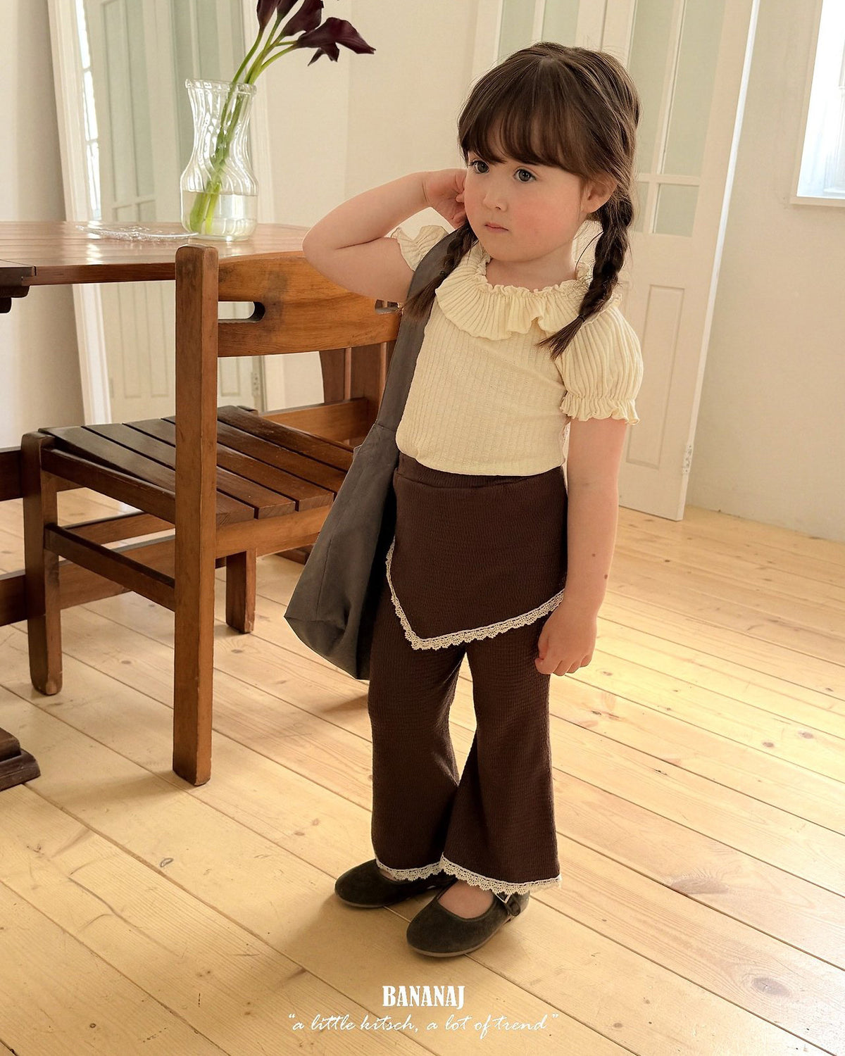 【BANANAJ】jardin skirt pants