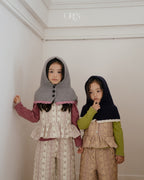 【OREN】bicolor cape balaclava